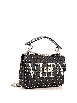 Valentino Garavani VLTN Rockstud Spike Flap Bag Quilted Leather Medium (view 2)