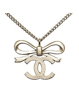 Chanel CC Ribbon Pendant Necklace (view 1)