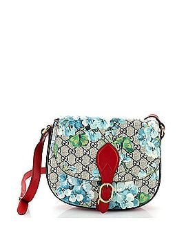 Gucci Linea A Saddle Bag Blooms Print GG Coated Canvas Small (view 1)