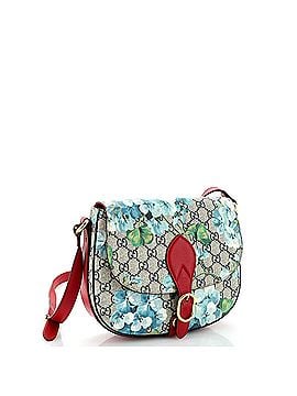 Gucci Linea A Saddle Bag Blooms Print GG Coated Canvas Small (view 2)