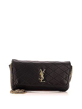 Saint Laurent Gaby Phone Holder Shoulder Bag Quilted Leather (view 1)