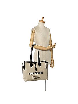Burberry Soft Belt Canvas Tote Bag (view 2)