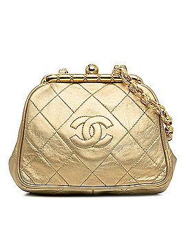 Chanel CC Lambskin Kiss Lock Frame Bag (view 1)