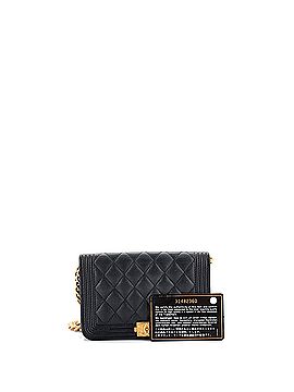 Chanel Boy Wallet on Chain Quilted Caviar Mini (view 2)