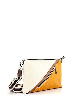 Fendi Front Zip Messenger Zucca Jacquard with Leather Large (view 2)