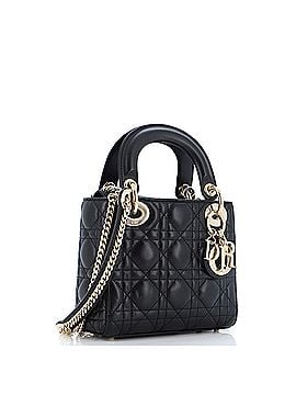 Christian Dior Lady Dior Chain Bag Cannage Quilt Lambskin Mini (view 2)