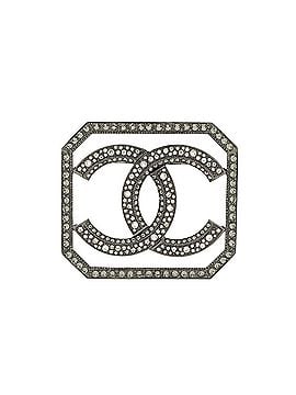 Chanel Square Frame CC Brooch Metal with Crystals (view 1)