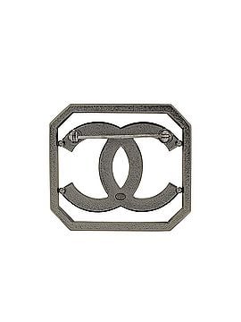 Chanel Square Frame CC Brooch Metal with Crystals (view 2)