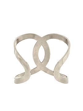Chanel CC Cut-Out Cuff Bracelet Metal Wide (view 2)