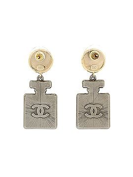 Chanel No.5 Perfume Bottle Drop Earrings Metal with Crystals (view 2)