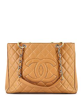 Chanel Vintage Grand Shopping Tote Quilted Caviar (view 1)