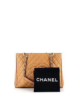 Chanel Vintage Grand Shopping Tote Quilted Caviar (view 2)