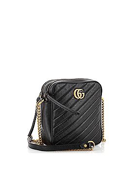 Gucci GG Marmont Double Zip Camera Bag Diagonal Quilted Leather Mini (view 2)