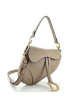 Christian Dior Saddle Handbag with Strap Leather Medium (view 2)
