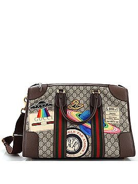 Gucci Courrier Carry On Convertible Duffle GG Coated Canvas with Applique Small (view 1)