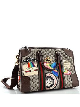 Gucci Courrier Carry On Convertible Duffle GG Coated Canvas with Applique Small (view 2)