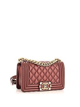 Chanel Boy Flap Bag Quilted Calfskin Small (view 2)