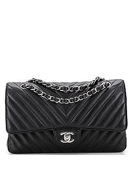 Chanel Classic Double Flap Bag Chevron Caviar Medium (view 1)