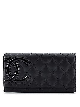 Chanel Cambon Gusset Wallet Quilted Lambskin Long (view 1)