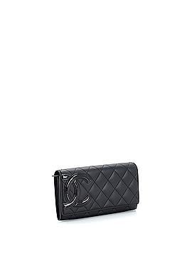 Chanel Cambon Gusset Wallet Quilted Lambskin Long (view 2)