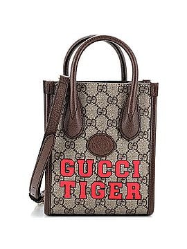 Gucci Interlocking G Patch Tote Printed GG Coated Canvas Mini (view 1)