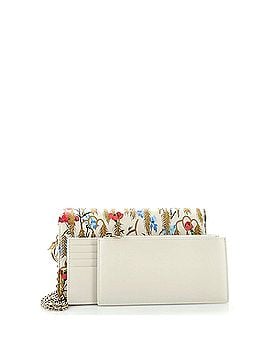 Christian Dior Lady Dior Wallet on Chain Pouch Printed Leather (view 2)