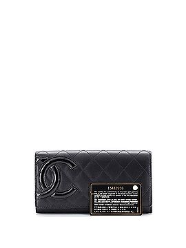 Chanel Cambon Gusset Wallet Quilted Lambskin Long (view 2)