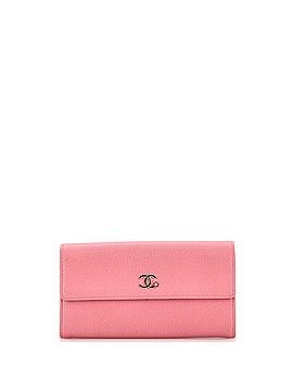 Chanel CC Gusset Flap Wallet Goatskin Long (view 1)