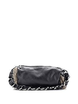 Chanel Vintage Chain Shoulder Bag Leather with Tweed (view 1)