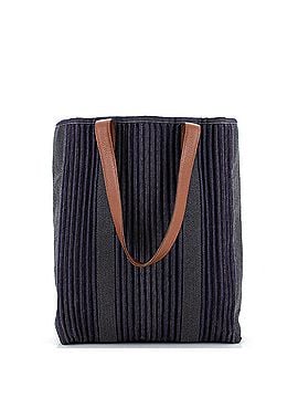 Hermès Calicut Cabas Tote Ribbed Canvas with Leather (view 1)