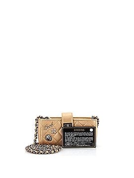 Chanel Lucky Charms Reissue Chain Phone Holder Crossbody Bag Quilted Aged Calfskin Mini (view 2)