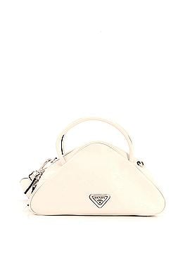 Prada Triangle Logo Top Handle Bag Embossed Leather Small (view 1)