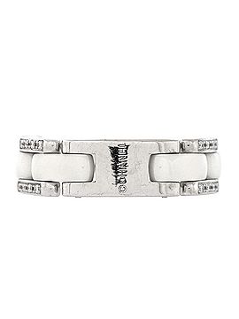 Chanel Ultra Link Ring 18K White Gold with Diamonds and Ceramic Medium (view 2)