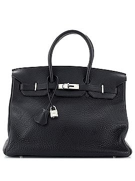 Hermès Birkin Handbag Black Clemence with Palladium Hardware 35 (view 1)