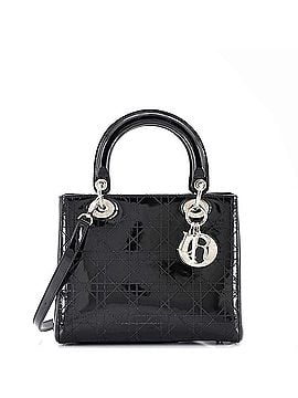 Christian Dior Lady Dior Bag Cannage Stitch Patent Medium (view 1)