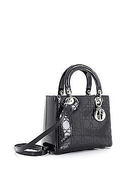 Christian Dior Lady Dior Bag Cannage Stitch Patent Medium (view 2)