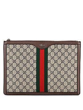 Gucci Ophidia Portfolio Pouch GG Coated Canvas Medium (view 1)