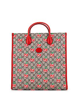 Gucci Interlocking G Tote Printed GG Coated Canvas Vertical (view 1)