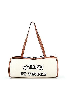 Céline St. Tropez Towel Carrier Tote Bag Canvas with Leather (view 1)