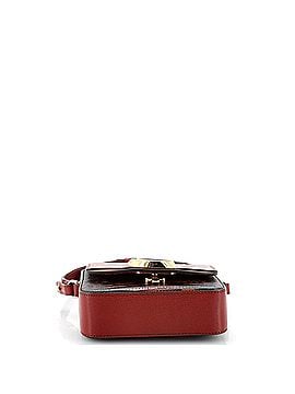 Chloé C Double Carry Bag Leather and Lizard Embossed Leather Mini (view 2)