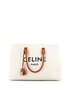 Céline Horizontal Cabas Tote Canvas with Leather (view 1)