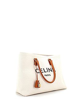 Céline Horizontal Cabas Tote Canvas with Leather (view 2)