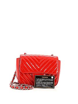 Chanel Square Classic Single Flap Bag Chevron Patent Mini (view 2)