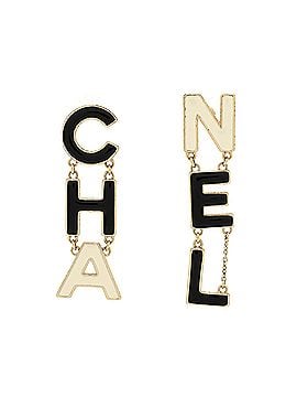 Chanel CHA-NEL Drop Earrings Metal with Enamel (view 1)
