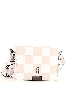 OFF-WHITE Binder Clip Flap Bag Printed Leather Small (view 1)