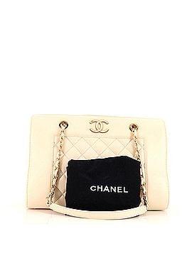 Chanel Mademoiselle Vintage Shopping Tote Quilted Sheepskin Medium (view 2)