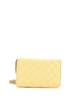Chanel Textured CC Wallet on Chain Quilted Caviar (view 2)
