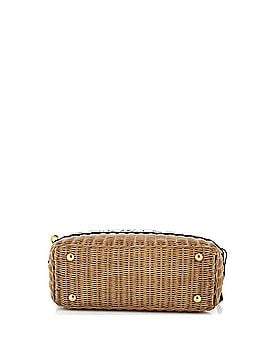 Christian Dior Basket Bag Wicker and Oblique Canvas Large (view 2)