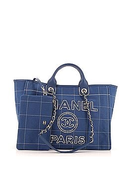 Chanel Deauville NM Tote Square Stitched Canvas Medium (view 2)