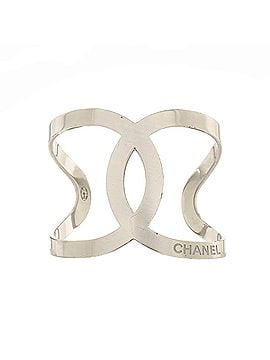 Chanel CC Cut-Out Cuff Bracelet Metal Wide (view 1)